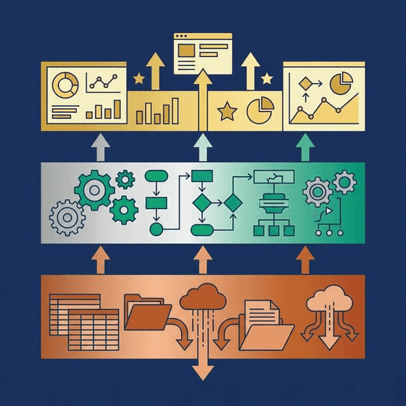 Bronze, Silver, and Gold data layers in the Medallion Architecture