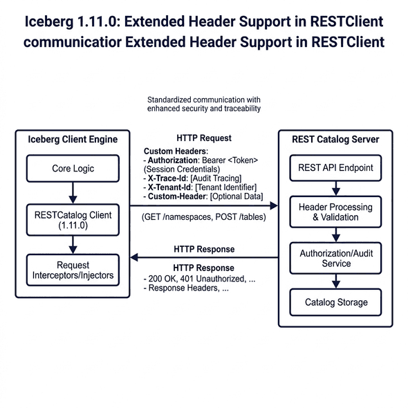 Extended header propagation between Iceberg client and REST Catalog server