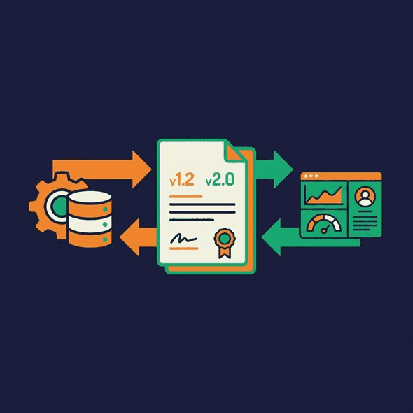 Schema as a contract between producers and consumers with version tracking